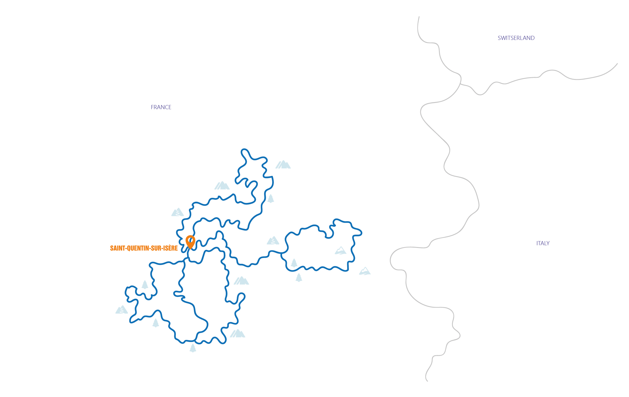 Frankrijk - Vercors Routekaart 